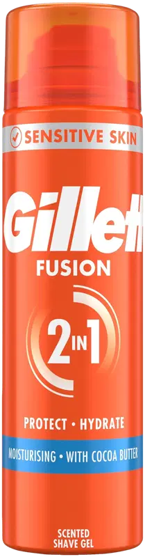 Gillette Fusion 保湿啫喱 200ml 剃须啫喱｜Gillette Fusion Moisturizing Gel 200ml parranajogeeli