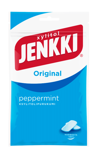 Jenkki 原味薄荷木糖醇口香糖 100g｜Jenkki Original Peppermint ksylitolipurukumi 100g