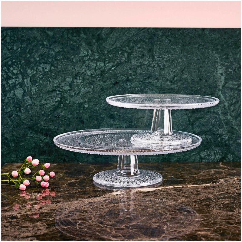 Iittala 蛋糕盘 Kastehelmi 31.5cm 透明｜Iittala Kakkuvati Kastehelmi 31,5cm kirkas