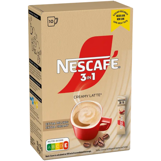 Nescafé 3in1 Creamy Latte 10kpl/150g pikakahvi｜Nescafé 三合一奶油拿铁 10粒/150g 速溶咖啡