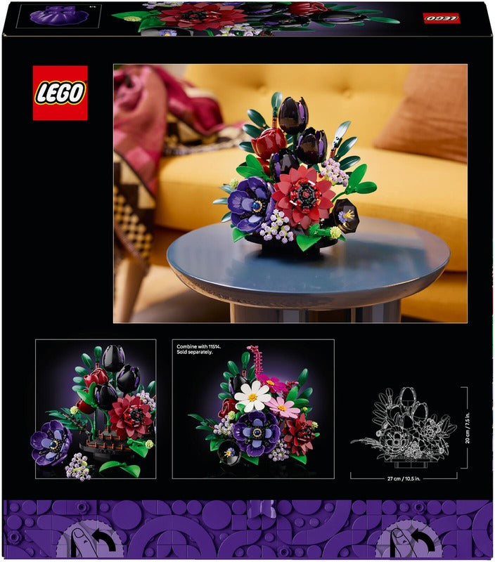 LEGO 深色花艺｜LEGO® Botanicals 11513 Tumma kukka-asetelma