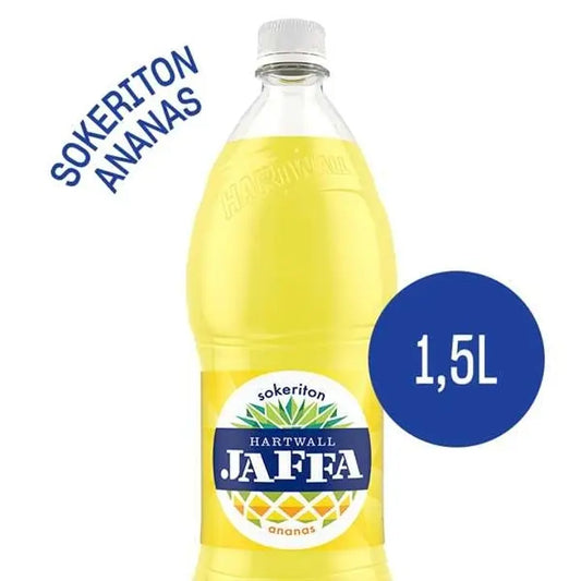 Hartwall Jaffa Ananas Sokeriton virvoitusjuoma 1,5 l｜Hartwall Jaffa 菠萝无糖软饮料 1,5 l