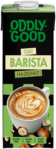 Oddlygood ® Barista 燕麦饮 1升 榛子 UHT 无麸质｜Oddlygood® Barista kaurajuoma 1 l hasselpähkinä UHT gluteeniton