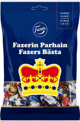 Fazer 顶级夹心糖果混合袋 220g｜Fazerin Parhain täytekaramellisekoituspussi 220g