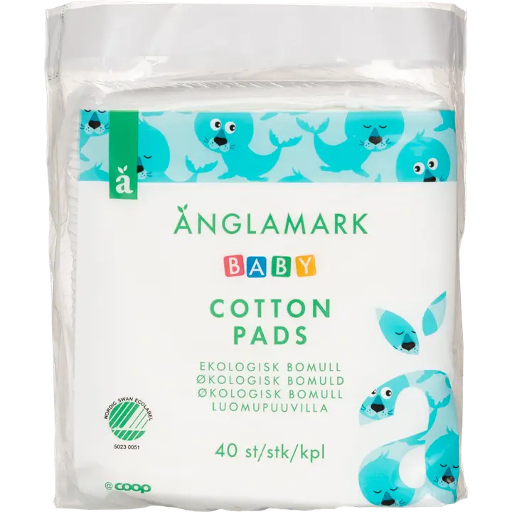 Änglamark Baby vanulappu luomu 40 kpl｜Änglamark 有机婴儿棉垫 40 kpl