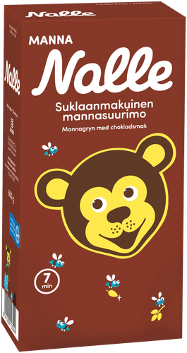 Nalle 600g suklaanmakuinen mannasuurimo｜Nalle 600克巧克力味粗粒麦粉