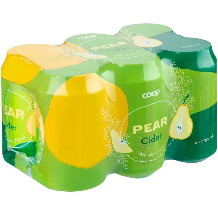 6 x Coop päärynäsiideri 4,7 % 0,33 l tlk｜Coop 6 x Coop 梨苹果饮品 4.7% 0.33 升 tlk