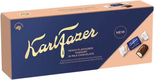 Karl Fazer 桃子酸奶巧克力糖 250g｜Karl Fazer Persikkajogurtti suklaakonvehti 250g