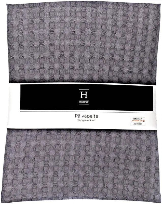 House 华夫格床罩 260 x 260 cm 灰色