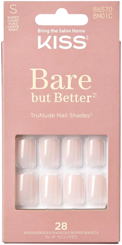 Kiss Bare but Better 指甲油 Nudies 28kpl｜Kiss Bare but Better kynnet Nudies 28kpl