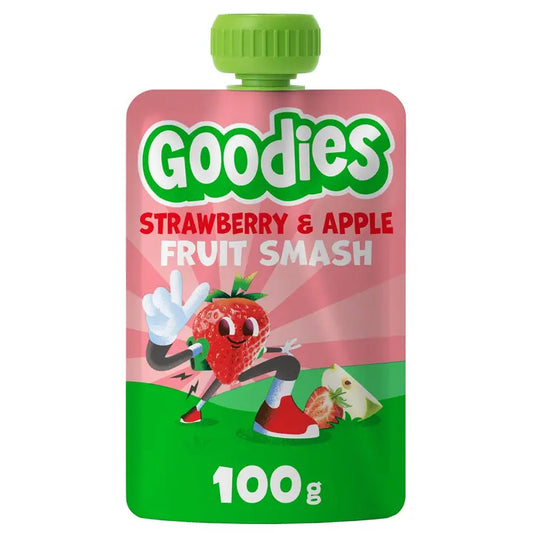 Goodies Strawberry & Apple mansikka- ja omenasmoothie 100g｜Goodies 草莓和苹果 草莓和苹果冰沙 100g