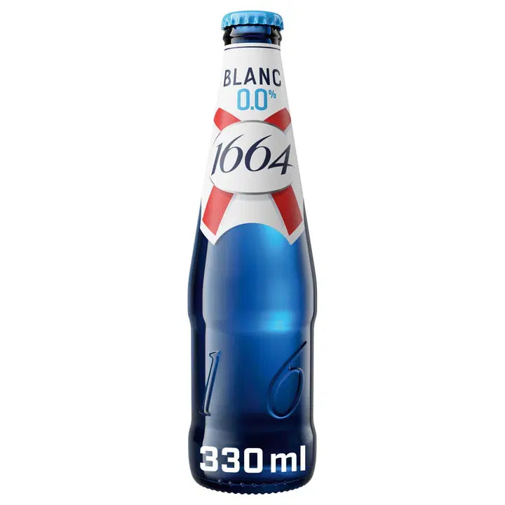 1664 Blanc alkoholiton olut 0,0% lasipullo 0,33 L｜1664 Blanc 0度饮料 0.0% 玻璃瓶 0,33 L
