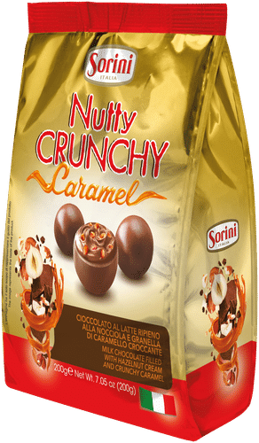 Sorini Nutty Crunchy Caramel suklaakonvehdit 200g