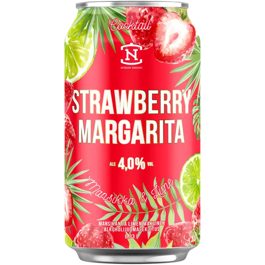 NP Cocktail Strawberry Margarita 4,0 til-% 0,33l｜Nokian Panimo NP 鸡尾饮品草莓玛格丽特 4.0 vol% 0,33l