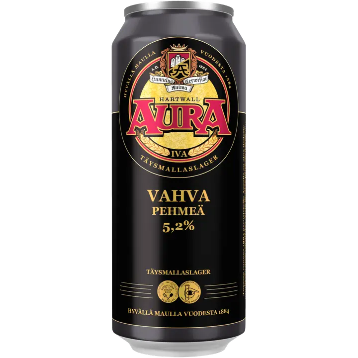 Aura olut 5,2% 0,5 l｜Hartwall 奥拉饮料 5.2% 0,5 l