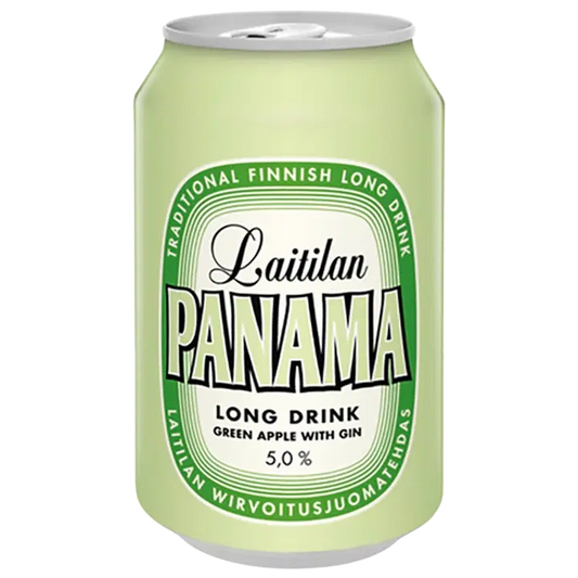 Laitilan Panama Green Apple 5,0% 0,33L ginipohjainen omenanmakuinen long drink｜Laitilan 巴拿马青苹果 5.0% 0.33L GIN苹果味长饮