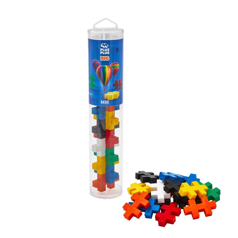 Plus-Plus BIG Basic 15件装 2x10英寸建筑套装｜Plus-Plus BIG Basic 15 kpl tuubi 2x10 tuumaa rakennussarja