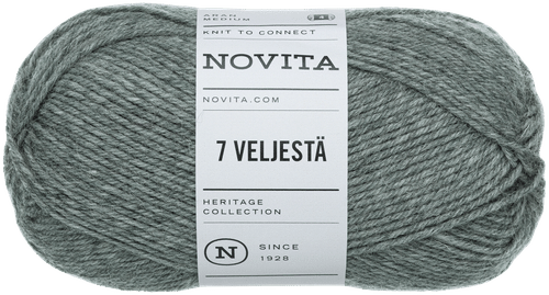 Novita 7 Veljestä 毛线 100克 岩石 048