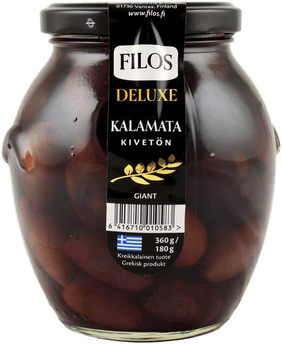 Filos deluxe 360/180g Kalamata-oliivi kivetön giant