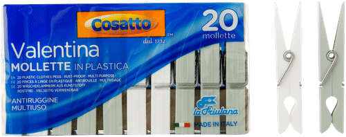 Cosatto 晾衣夹20个 白色/绿色