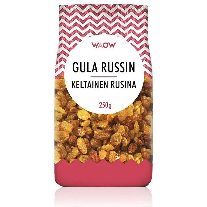 WAOW 250 g keltainen rusina-Waow 250 克 黄葡萄干