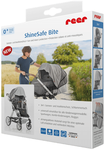 ReeR ShineSafe Bite 婴儿车防晒防虫罩 灰色