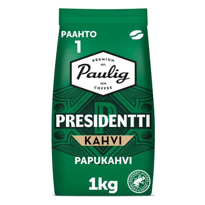 Paulig Presidentti kahvi kahvipapu 1kg｜Presidentti 保利格总统咖啡咖啡豆 1kg