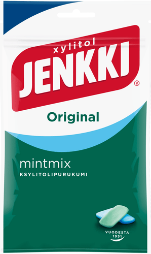 Jenkki 原味薄荷混合木糖醇口香糖 100g｜Jenkki Original Mint mix ksylitolipurukumi 100g