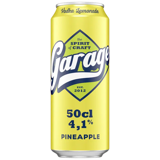 Garage Vodka Lemonade Pineapple maustettu alkoholijuoma 4,1 % tölkki 0,5 L｜Garage 伏特加柠檬水菠萝味饮料 4.1% 罐装 0,5 L