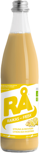 RÅ Raikas Sitruuna-inkiväärimehu luomu 0,5L｜RÅ 新鲜有机柠檬姜汁 0,5L