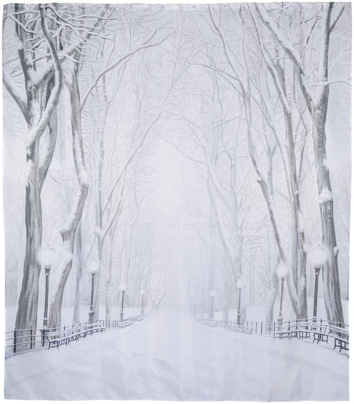House 浴帘 雪树图案 180x200 cm