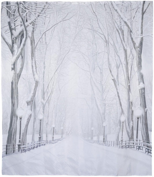 House 浴帘 雪树图案 180x200 cm