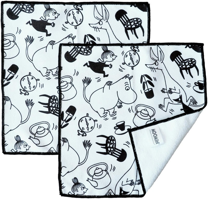 Moomin 超细纤维抹布2件装｜Moomin mikrokuituliina 2-pack