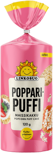 Linkosuo maissikakku popparipuffi 120 g｜Linkosuo 爆米花玉米饼 120 g