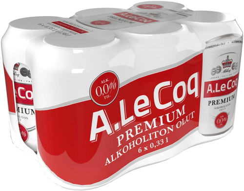 A. Le Coq 6 x A. Le Coq 无醇 0.0% 麦芽饮料 0.33升罐装｜6 x A. Le Coq Alkoholiton 0,0% olut 0,33 l tlk
