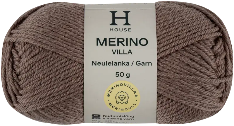 House 美利奴羊毛线 50g CNE-1833 沙棕｜House lanka merinovilla 50g CNE-1833 sand brown
