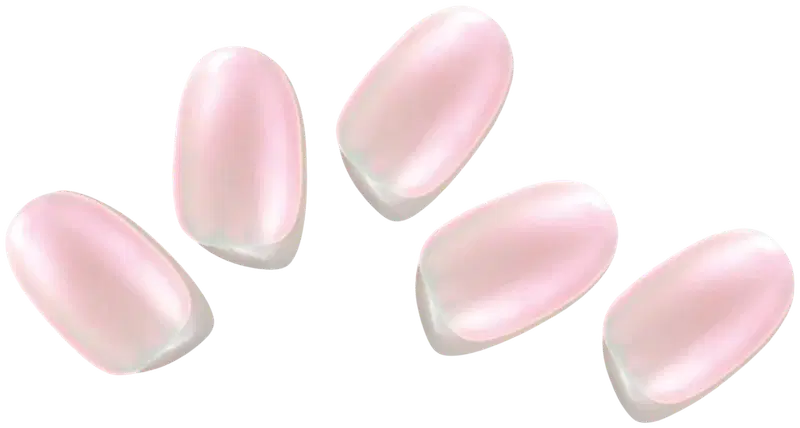 EDGEU 镜面牛奶粉凝胶指甲贴｜EDGEU Mirror Milk Pink geelikynsitarra