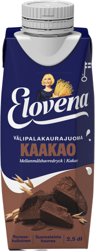 Elovena 2,5dl kaakao välipalakaurajuoma｜Elovena 2.5dl 可可零食燕麦饮料