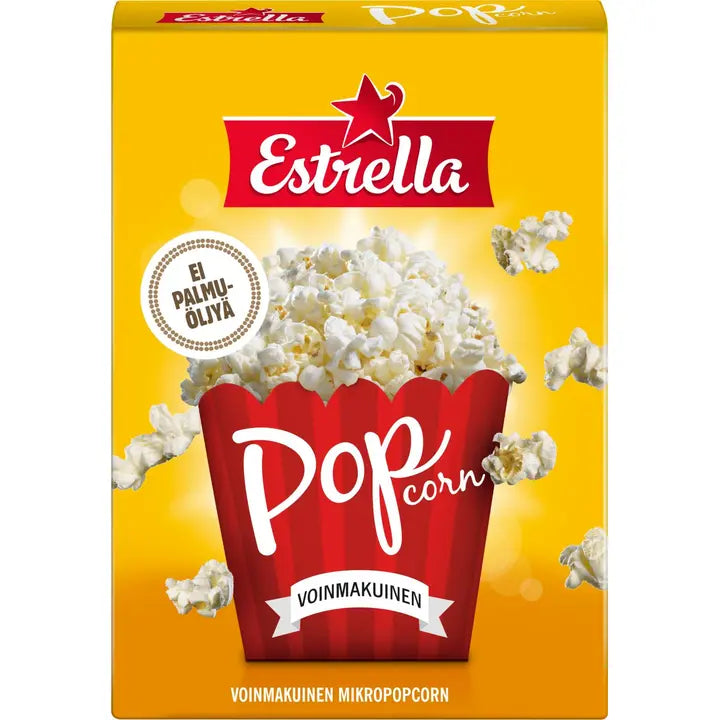 Estrella Micropopcorn 3-pack voinmakuinen 240g-Estrella 黄油味微型爆米花 3 件装 240g