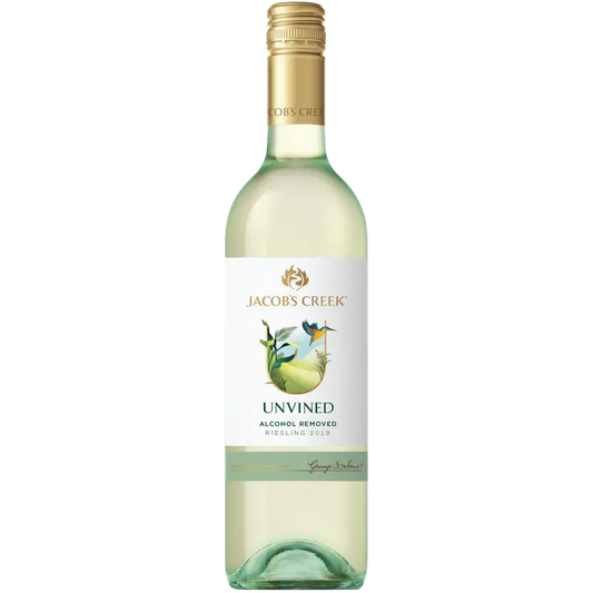 Jacob's Creek Unvined Riesling 0,5 til-% 75cl pullo｜Jacob's Creek 未发酵雷司令 0.5 vol% 75cl 瓶装