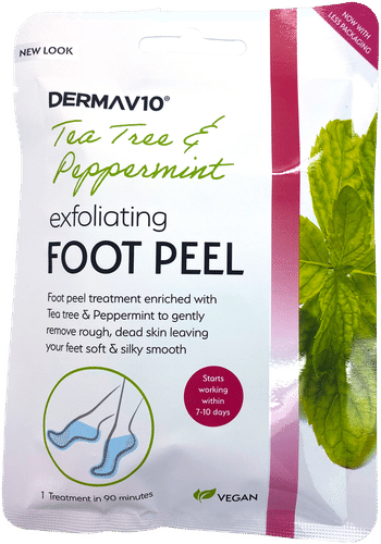 Derma V10 去角质足膜 茶树&薄荷 1 pari