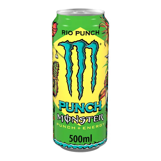 Monster Energy Juice Rio Punch energiajuoma tlk 0,5 L｜Monster Energy Juice Rio Punch 能量饮料（不含） 0,5 L