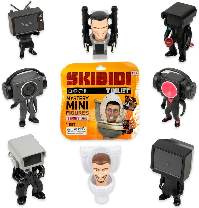 Skibidi Toilet 迷你惊喜人偶盲盒｜Skibidi Toilet Mini Figuuri Yllätyspakkaus