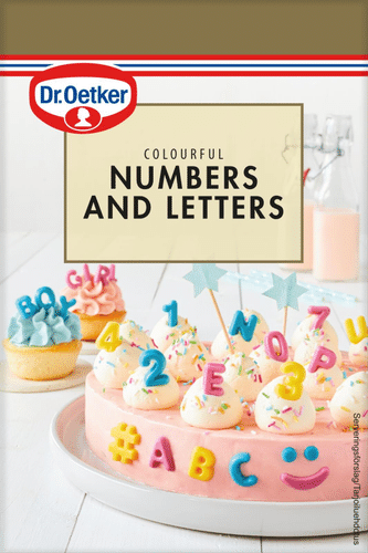 Dr. Oetker Colourful Numbers & Letters 48g｜Dr. Oetker 彩色数字与字母装饰糖 48g