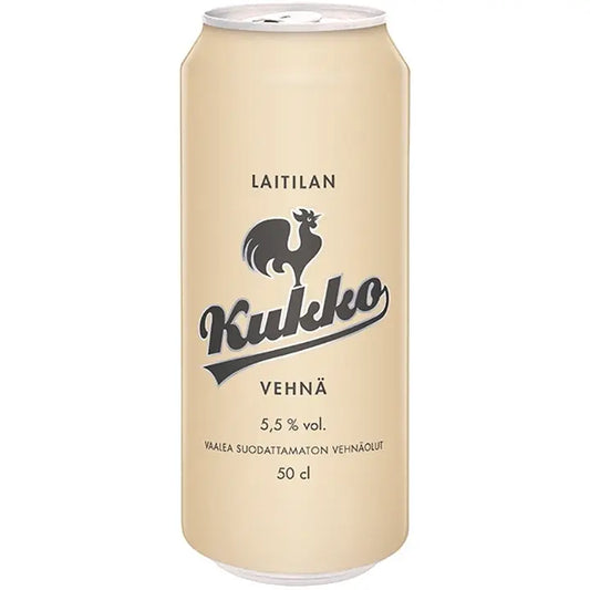 Laitilan Kukko Vehnä 5,5 til-% 0,5L vehnäolut｜Laitilan Kukko 小麦 5.5 vol% 0.5L 小麦饮料
