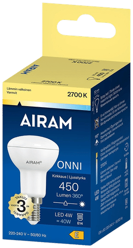 Airam LED R50 827 450lm E14 110度 不透明