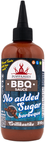 Poppamies 烧烤酱 无添加糖 310g｜Poppamies BBQ Sauce No added sugar barbeque grillikastike 310g