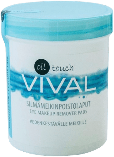 Vival 100片油性眼部卸妆棉（防水妆容用）｜Vival 100kpl Oil Touch Silmämeikinpoistolaput vedenkestävälle meikille