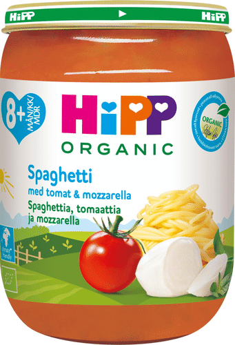 HiPP 有机番茄马苏里拉意面8个月｜Hipp 190g Luomu Spagettia, Tomaattia ja mozzarellaa 8kk