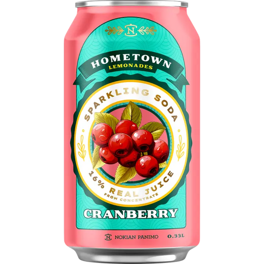 Hometown Lemonades Cranberry Lemonade 0,33l｜Hometown Lemonades 蔓越莓柠檬水 0,33l